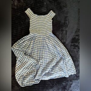 Gingham Smocked Dress